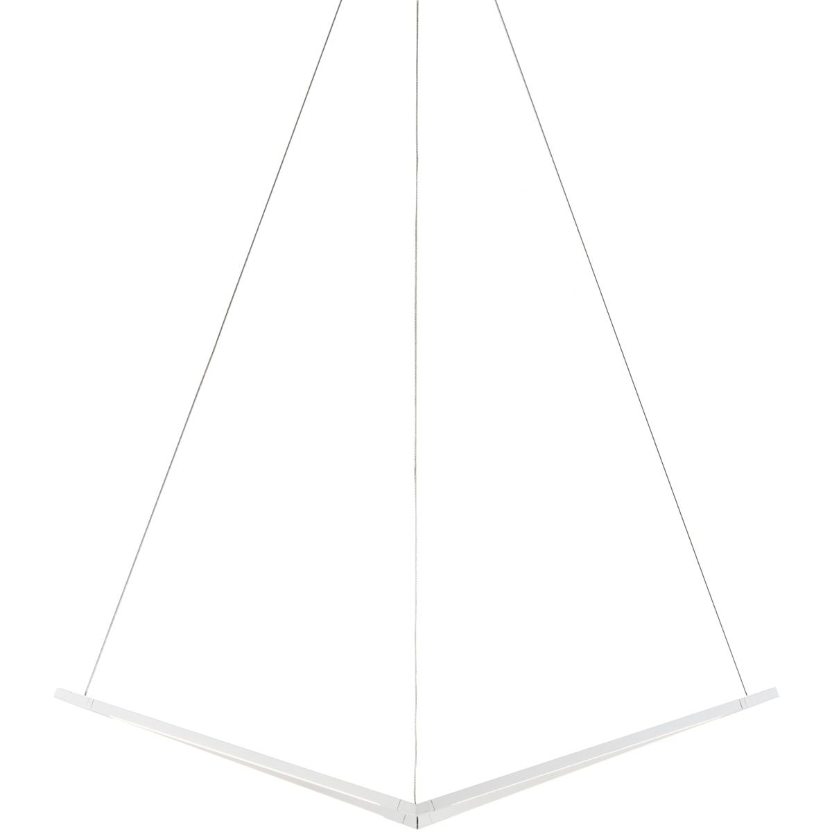 Koncept ZBP-16-B-SW-MWT-CNP Z-Bar LED 10.5 inch Matte White Pendant Ceiling Light, Bird